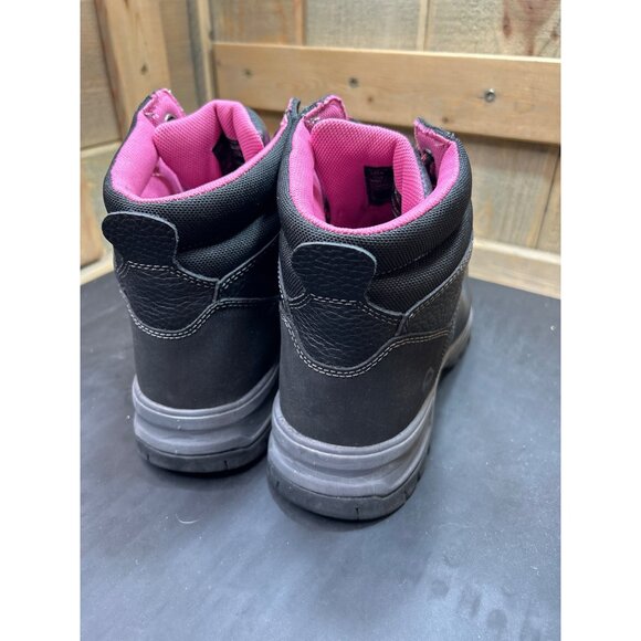 Wolverine Womens Size 9 Safety Toe Work Boots Black Leather ASTM F2413-18 - Picture 4 of 10